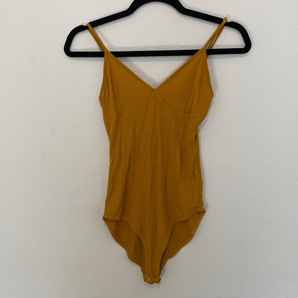 Forever 21 Rusty Yellow Bodysuit